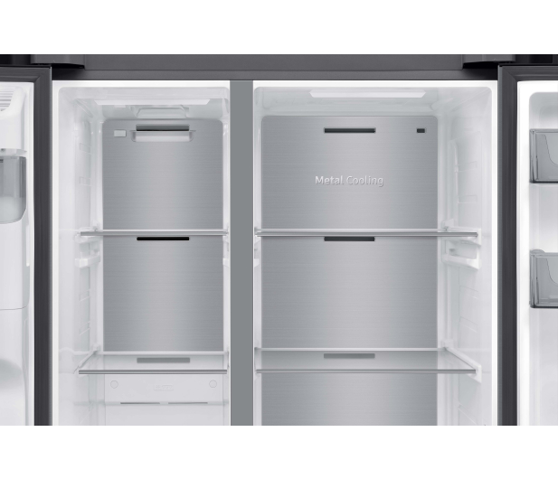 Lodówka Samsung RS70F65KETEO No Frost 178,4cm Szczotkowana Stal Dystrybutor Wody Kostkarka AI 640L - 1337810 - zdjęcie 10